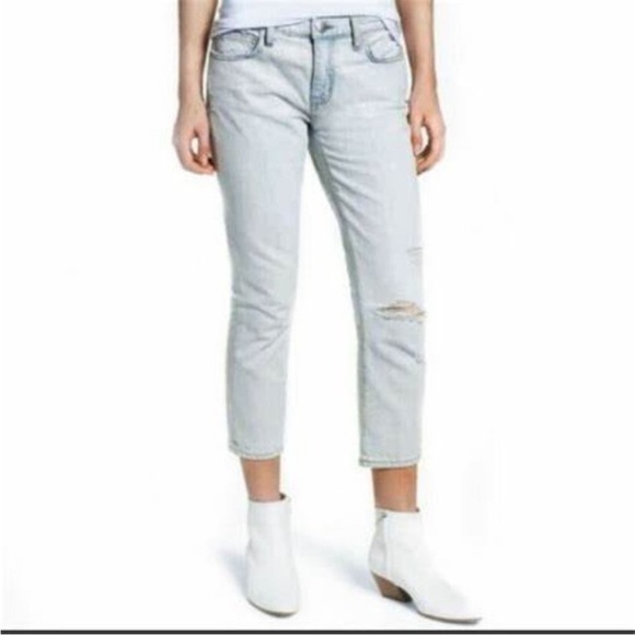 CURRENT/ELLIOTT Straight Cropped Jeans
